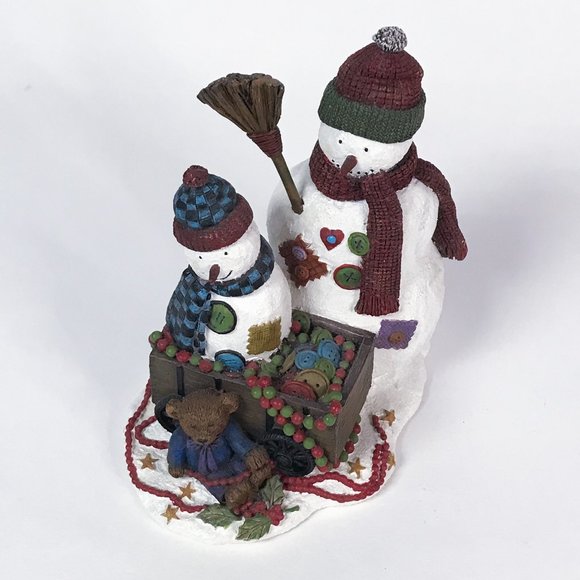 Lang and Wise Collectibles "Frosty Buttons" Figurine, 1999 First Edition #2, Vtg - Picture 3 of 12